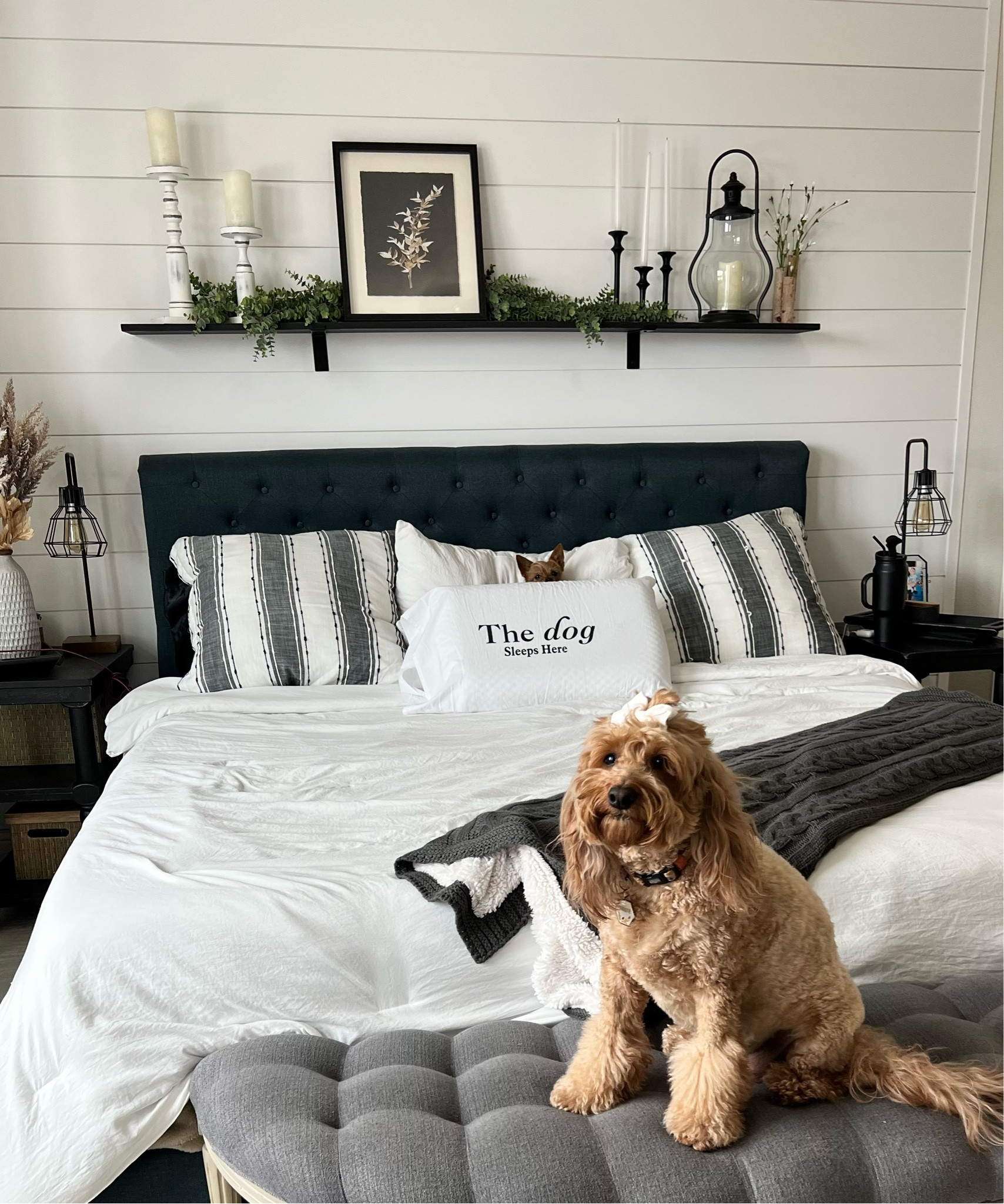 Enjoy industrial charm with this David Metal Shade Edison Task Lamp. The combination of wood and metal looks naturally chic.
Love adding a variety of candles stick like these metal and wooden ones, a lantern and some greenery  

#LTKstyletip #LTKhome #LTKunder50