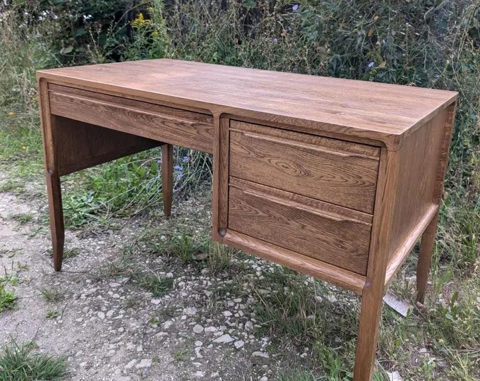 Antique Burmese Teak Writing Table: Victorian Desk With Carved Cupboard - Etsy | Etsy (US)