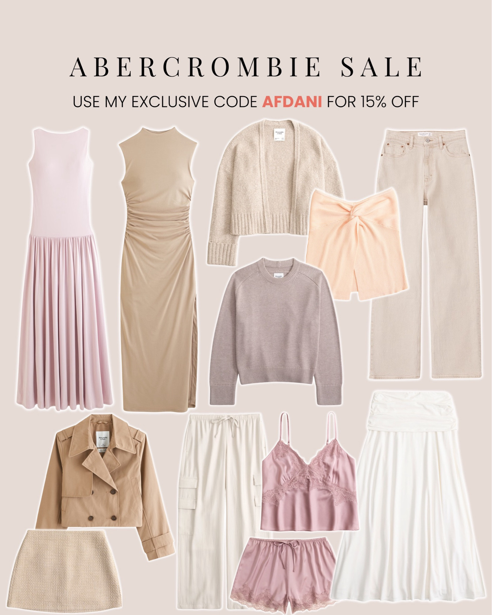 Abercrombie gave me an exclusive code!! AFDANI for 15% off 🤗

#LTKBacktoSchool #LTKSaleAlert #LTKFindsUnder100