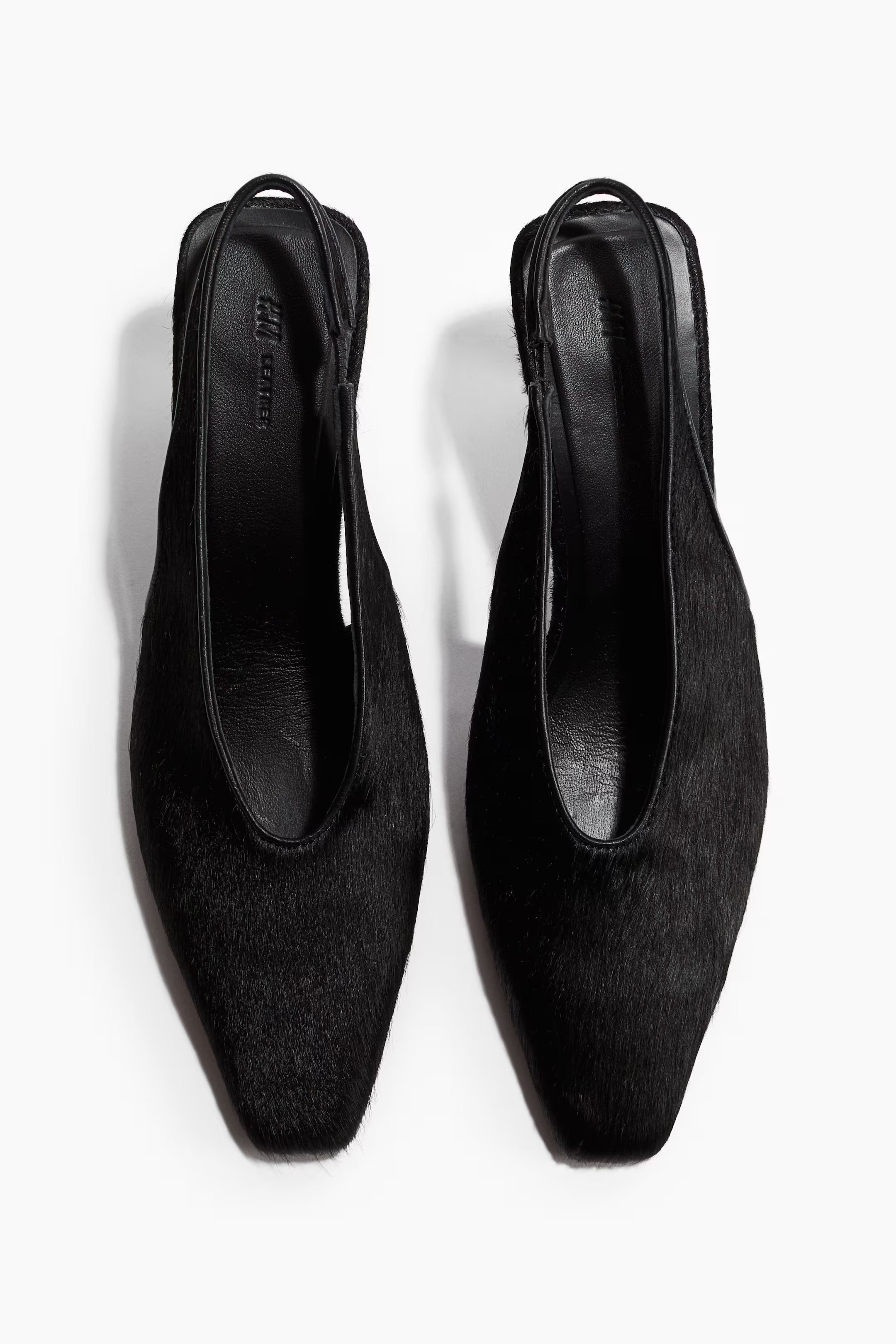 Heeled Leather Slingbacks | H&M (US + CA)
