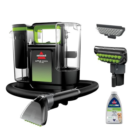 BISSELL® Little Green® Max Pet Portable Carpet and Upholstery Deep Cleaner, Car/Auto Detailer, with Self-Cleaning Tough Stain Tool and Pet Hair Removal Tool (3860) | Amazon (US)