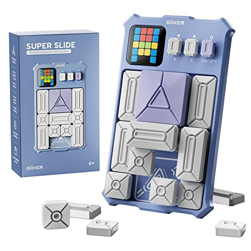 GiiKER Super Slide Puzzle Games, Original 500+ Challenges Brain Teaser Puzzle, Toys for Kids, Travel Games Birthday Gifts Easter Stocking Stuffers for Boys Girls, Activities for Road Trips - Lavender | Amazon (US)
