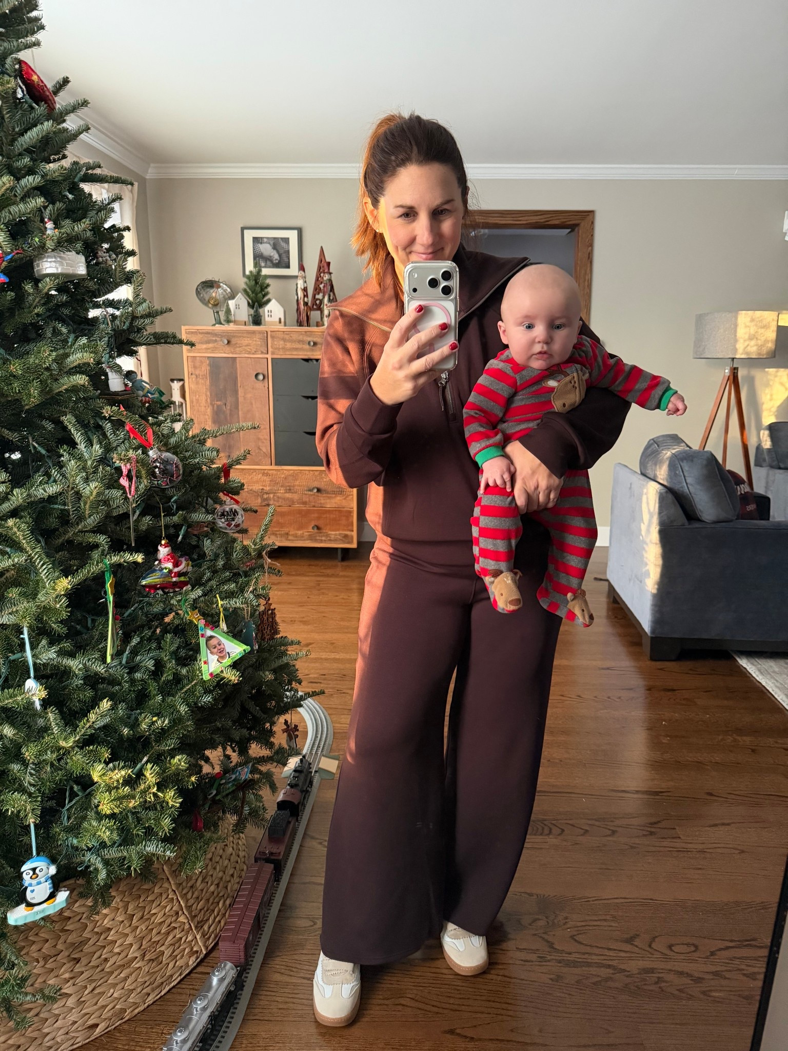 A matching set is an easy, one and done outfit that instantly makes you feel put together. Wearing a L in the pullover and a M Petite in the pants  

#LTKootd #LTKmomlife