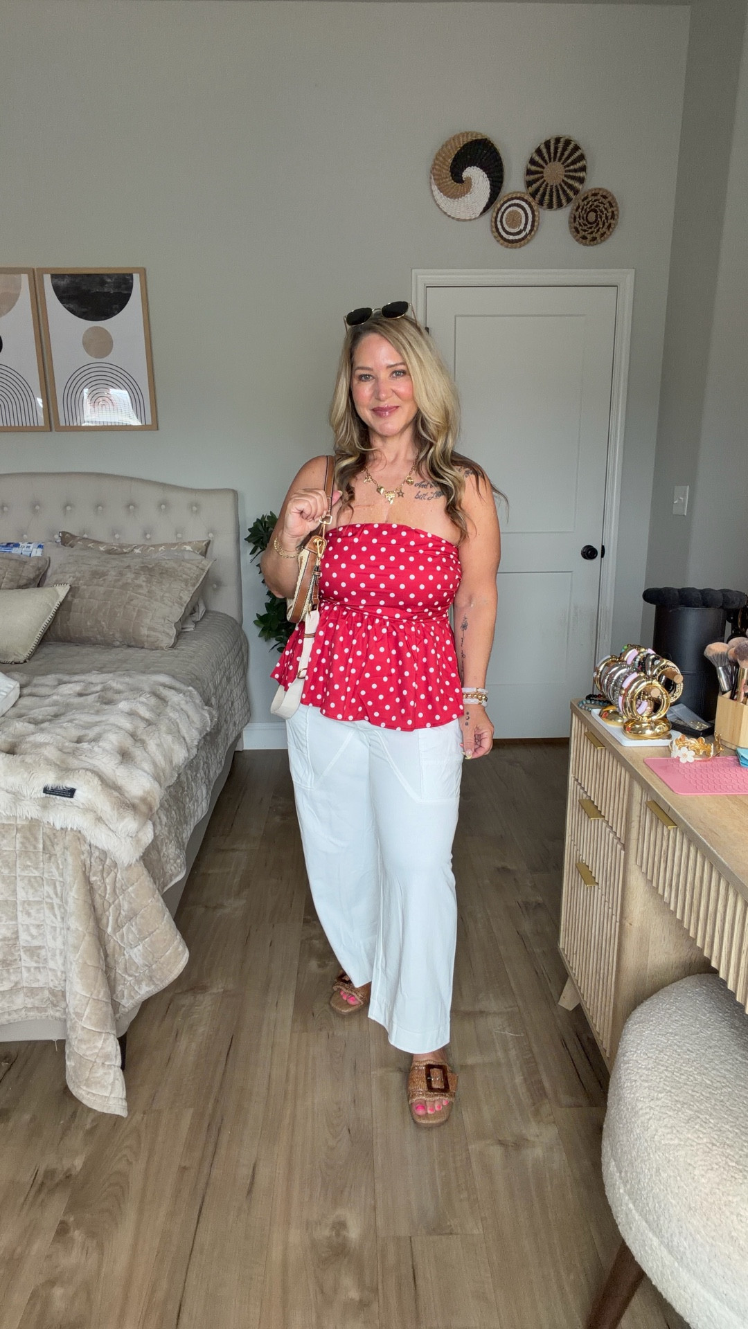 Size large pants and top
Size medium bra (I’m a 34H)
Sandals tts 

#LTKMidsize #LTKPetite #LTKOver40