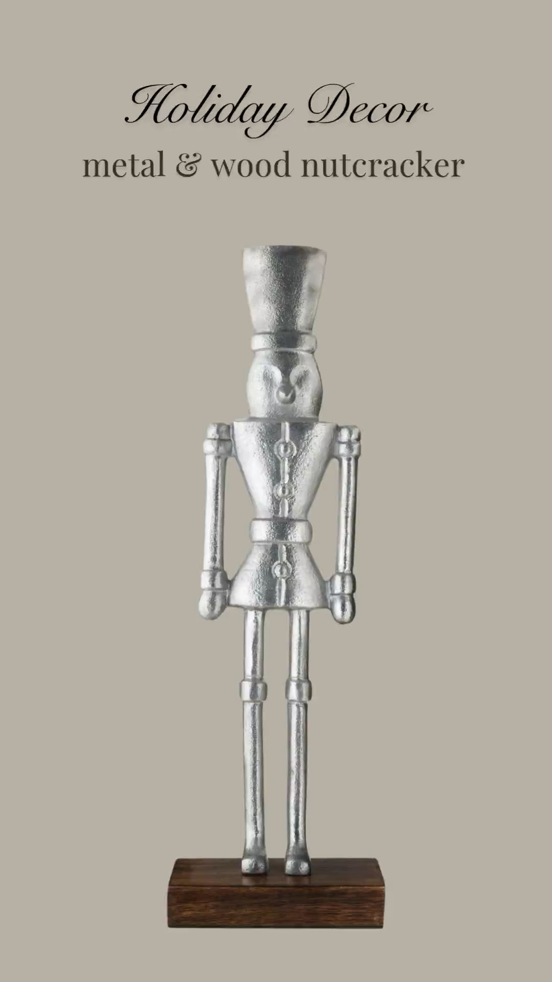 This budget friendly metal nutcracker makes a perfect addition to your holiday decor! Grab it while you can! #walmart #walmarthome #walmartfinds #walmart christmas #christmas decor #christmas gift #christmas #gift list #holiday decorations #nutcracker

#LTKHome #LTKHoliday #LTKSeasonal