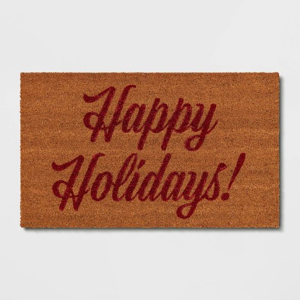 1'6"x2'6" Happy Holidays Doormat - Threshold™ | Target