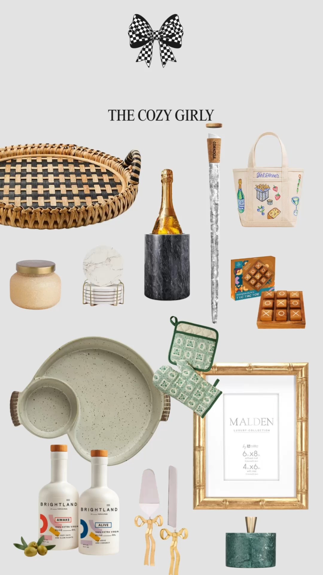 Need the perfect gift for your friend who loves to host, relax, and make everything look effortlessly chic? This list is for her!
I've rounded up the coziest and most stylish gifts, from beautiful Brightland olive oil sets and elegant serving trays to cute kitchen accessories and stunning home decor. ✨
Tap the link in my bio to shop these perfect presents and spread some cozy cheer! Which item is your favorite? 👇
#GiftGuide #CozyGirl #HostessGift #HomeDecor #Brightland #GiftIdeas #HolidayShopping #LTKGiftGuide

#LTKCyberWeek #LTKGiftGuide
