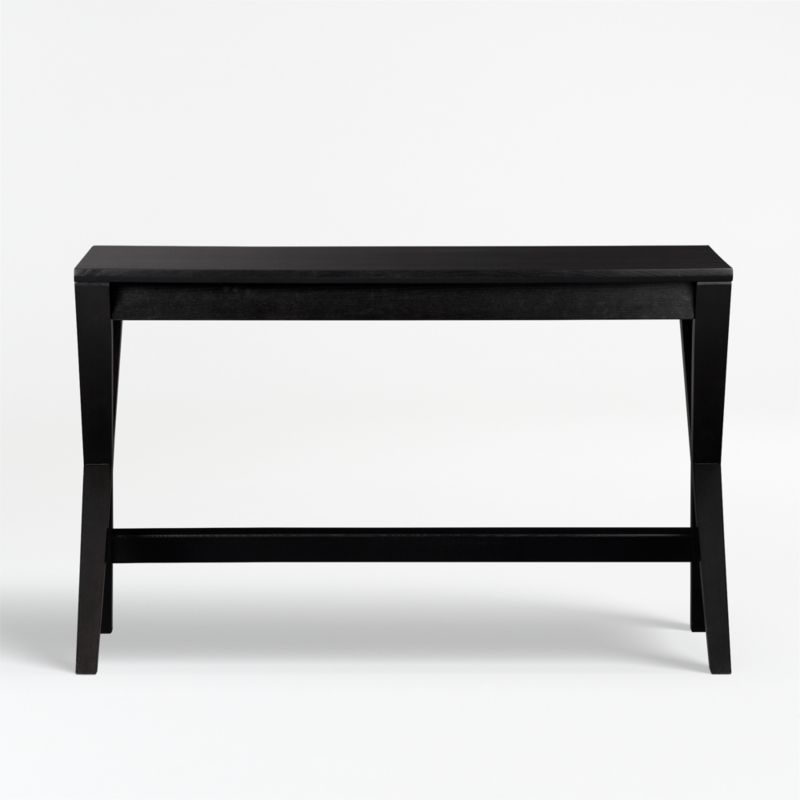 Spotlight Ebony 48" Writing Desk + Reviews | Crate and Barrel | Crate & Barrel