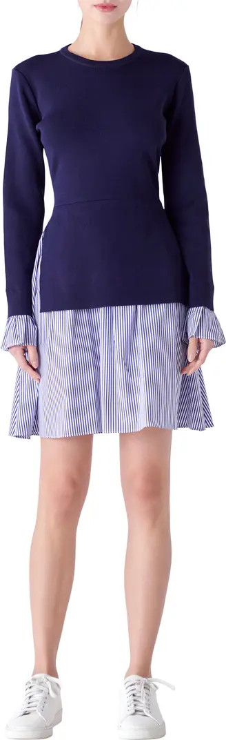 Combo Knit & Poplin Dress | Nordstrom Rack