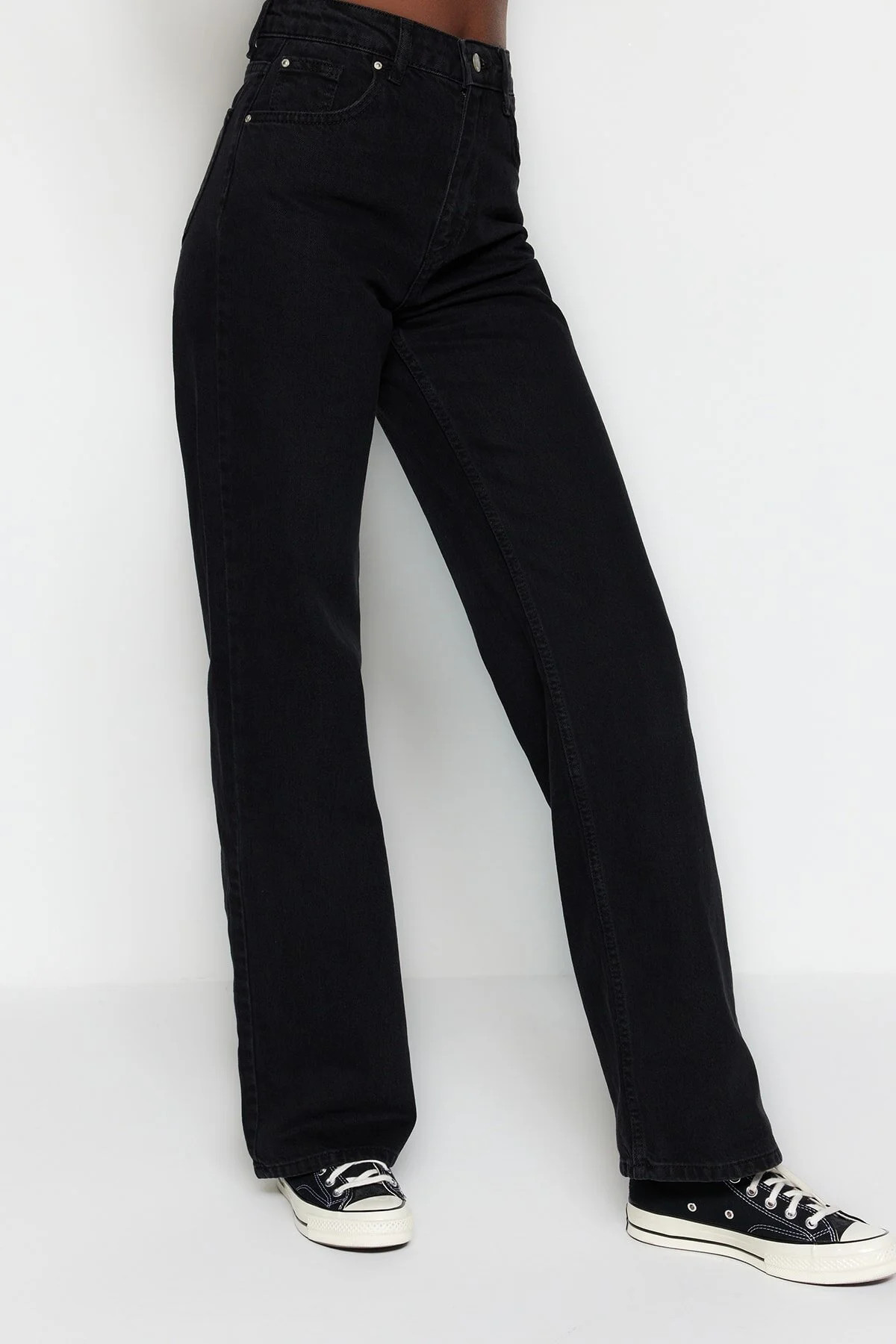 Trendyol Collection Jeans - Schwarz - Wide Leg | Trendyol DE