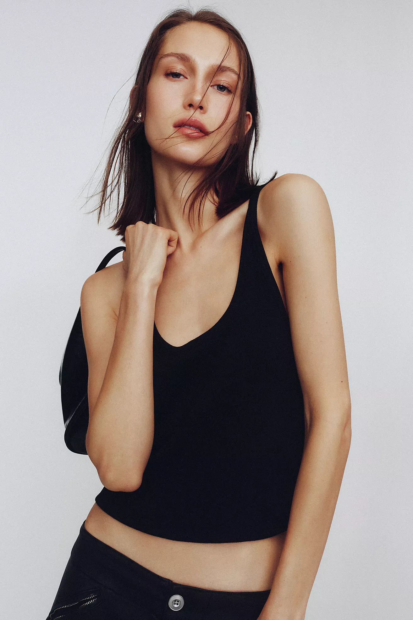 Pilcro Sunsette Ribbed Strappy Tank | Anthropologie (US)