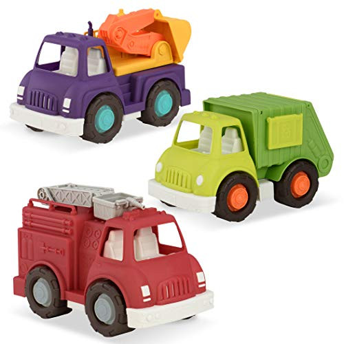 Battat – Wonder Wheels – 3 Pieces Toy Truck Set – Emergency & Recycling Trucks – Ages 1+ | Amazon (US)