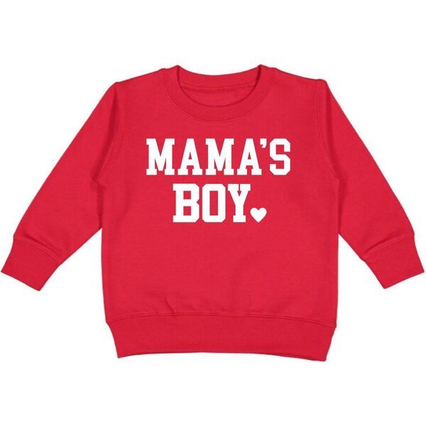 Mama's Boy Valentine's Day Sweatshirt, Red | Maisonette