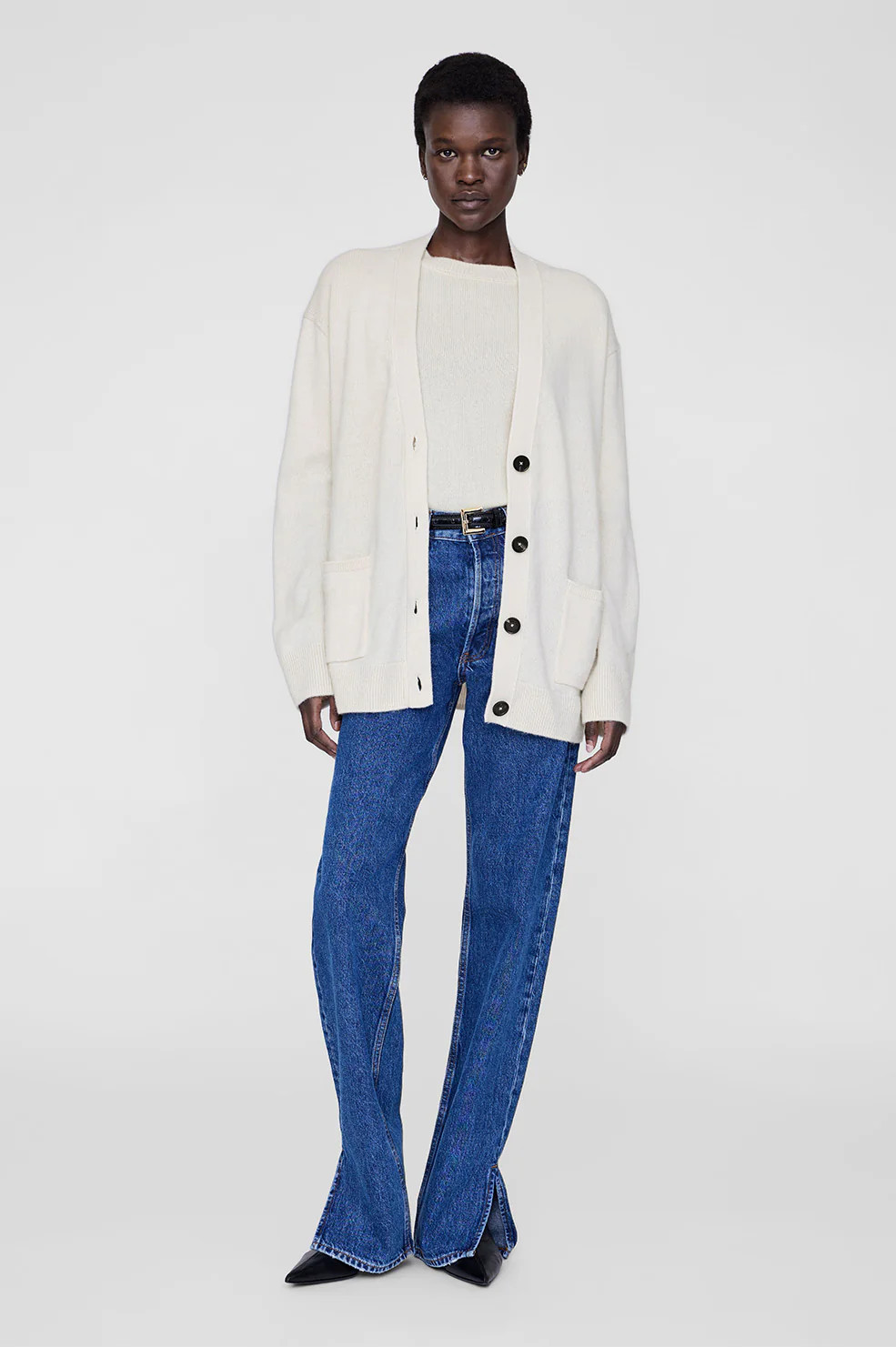 Jackson Cardigan - Cream | Anine Bing