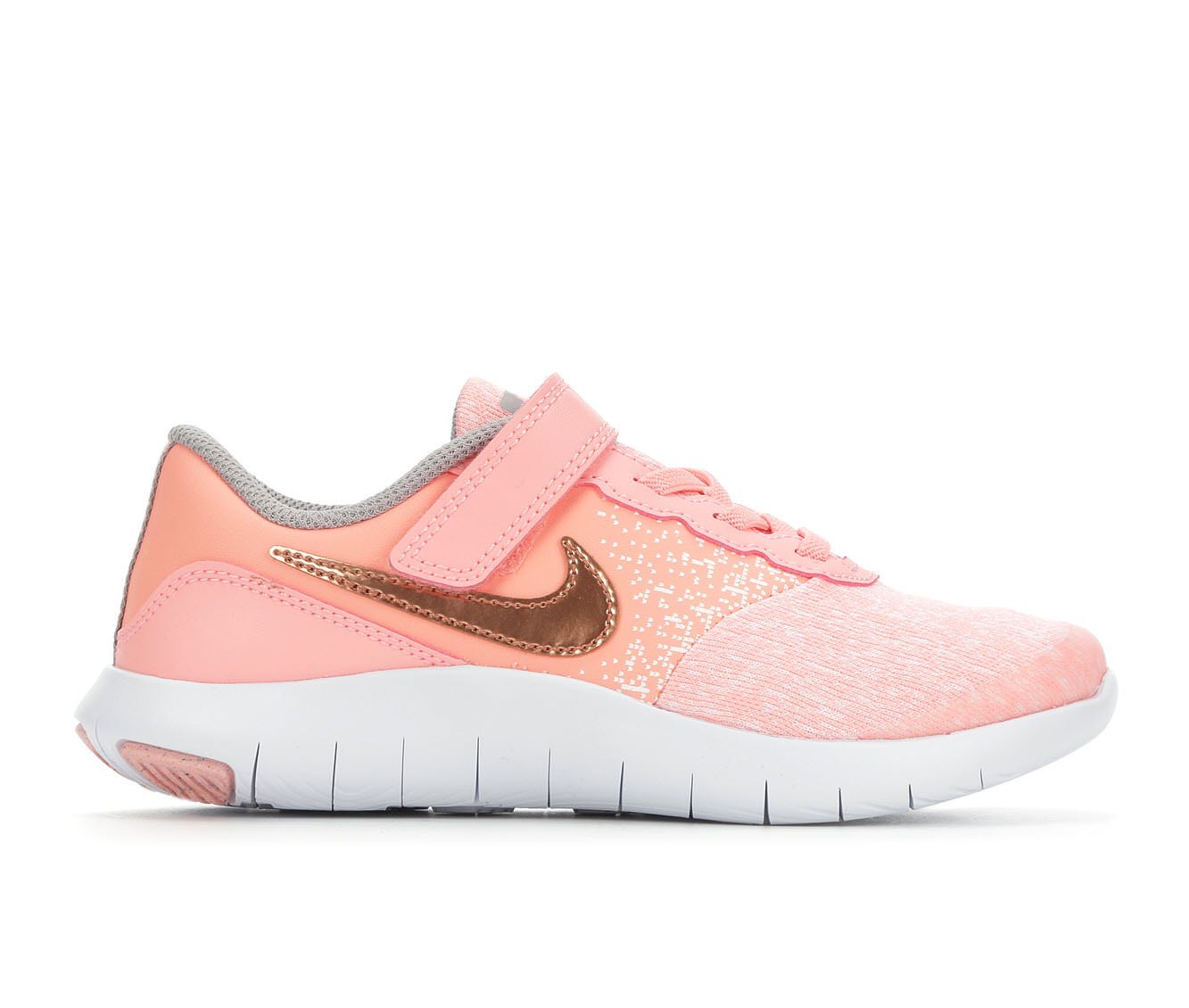 Girls' Nike Little Kid Flex Contact Running Shoes (Pink - Size 10.5 - ) | Shoe Carnival