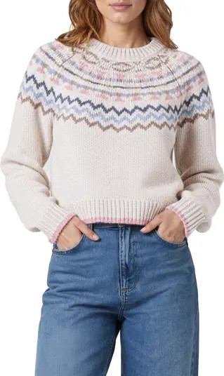 All in Favor Fair Isle Crop Sweater | Nordstrom | Nordstrom