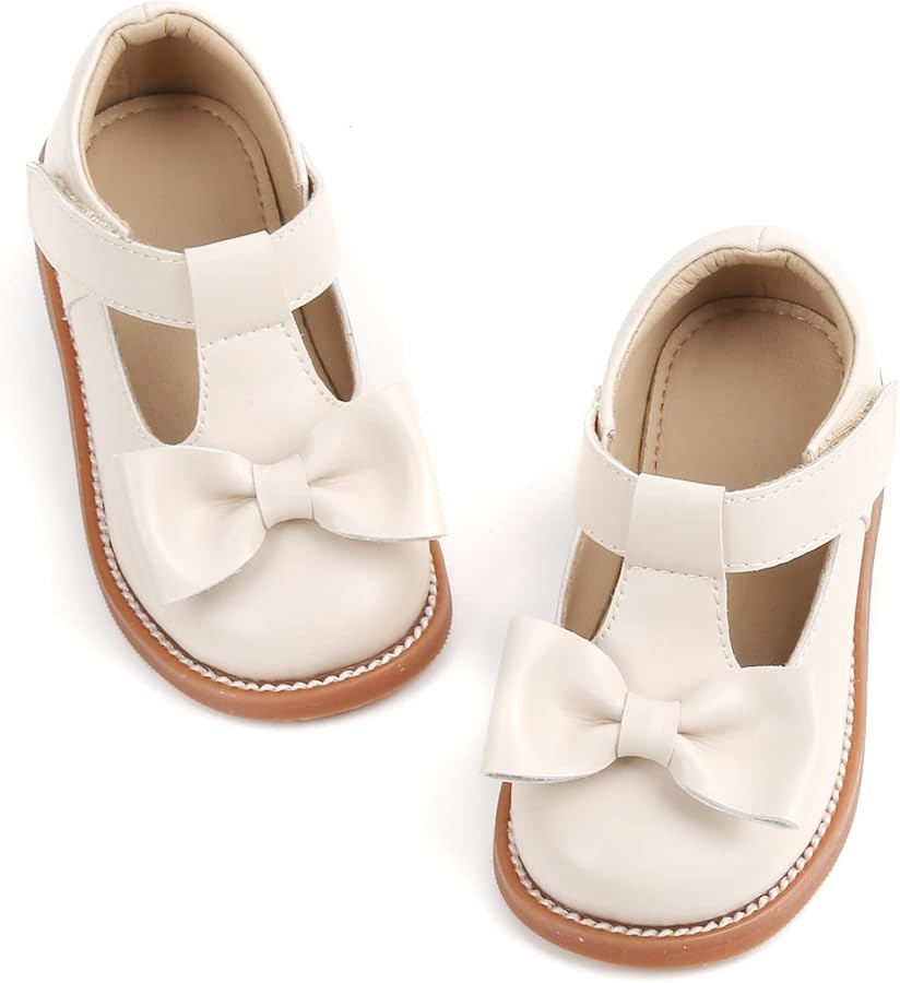 Felix & Flora Toddler Little Girl Mary Jane Dress Shoes - Ballet Flats for Girl Party School Shoe... | Amazon (US)