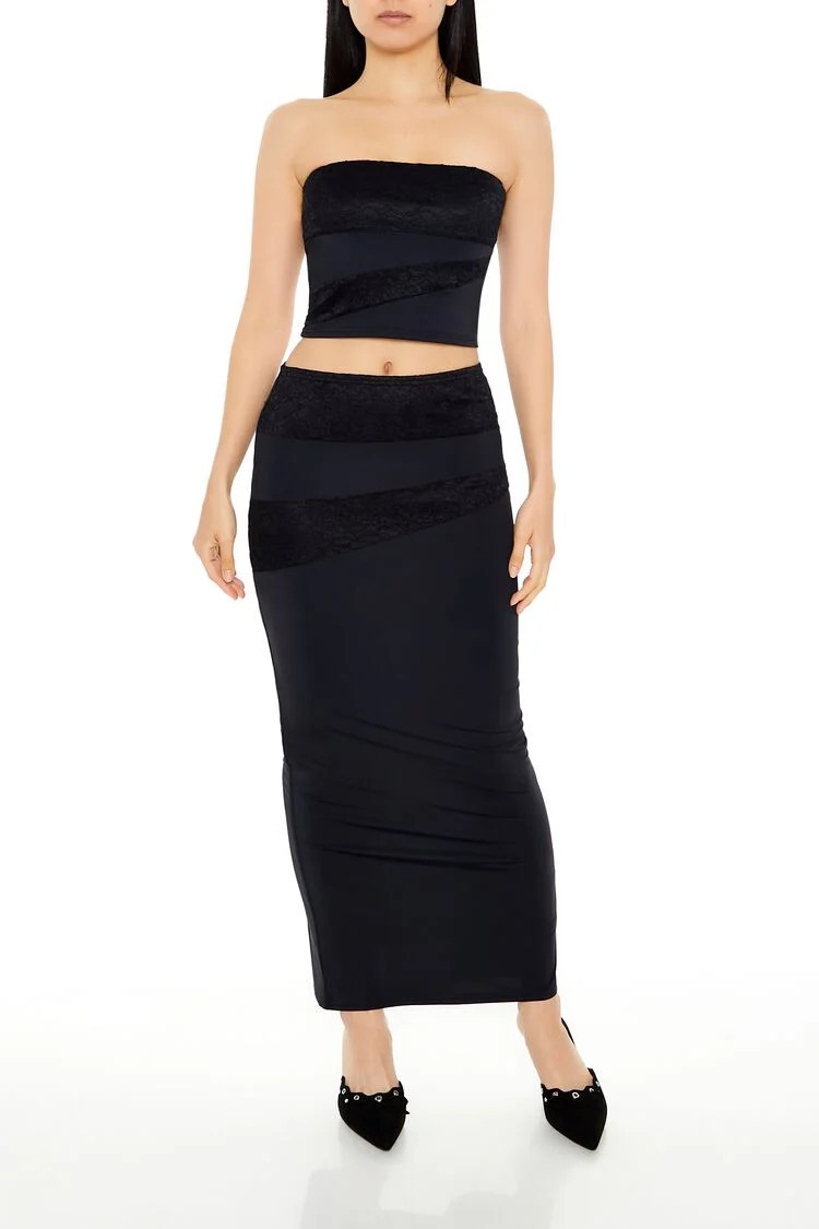 Lace Tube Top & Maxi Skirt Set | Forever 21