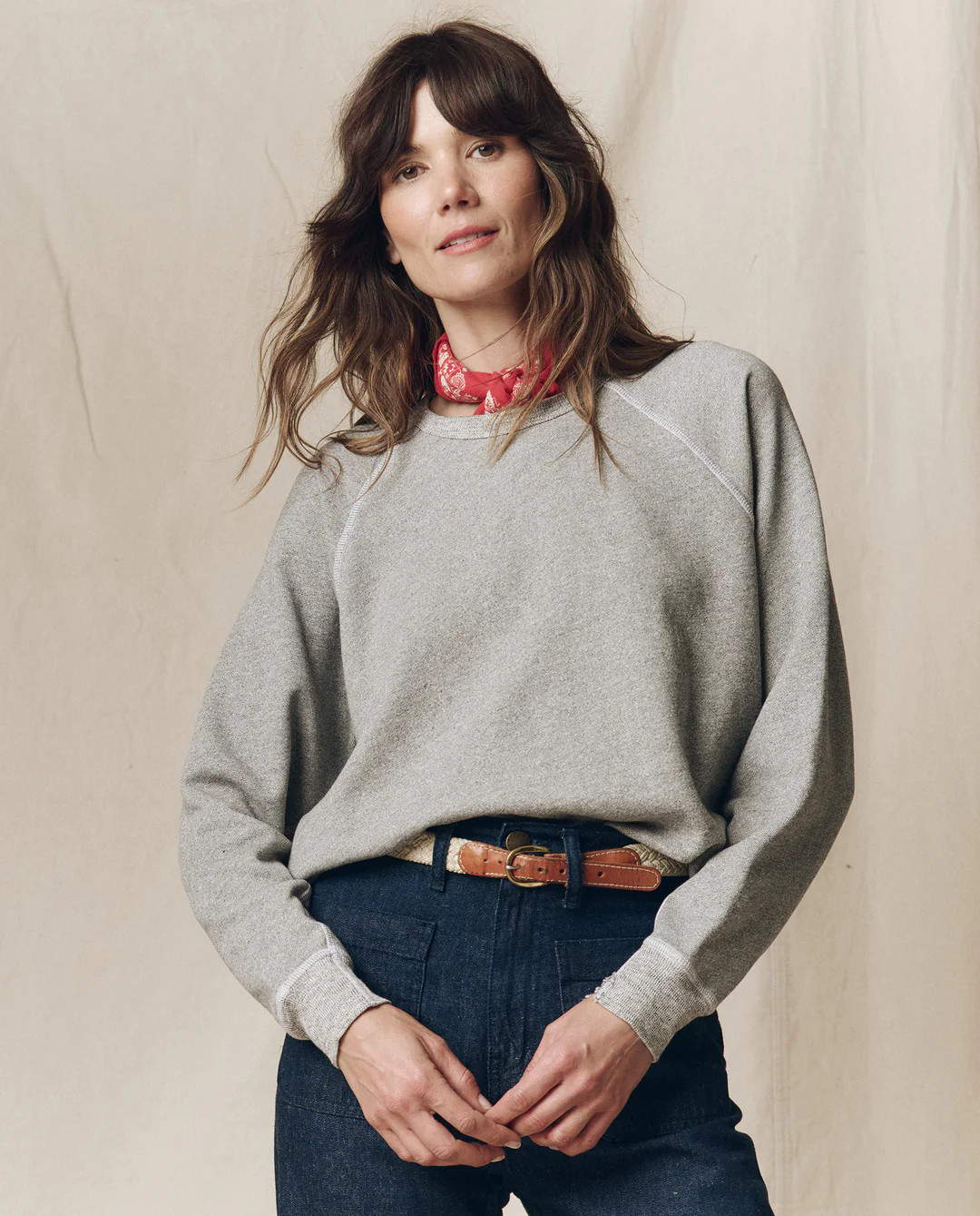 The College Sweatshirt. - Almost Black - THE GREAT. | THE GREAT.