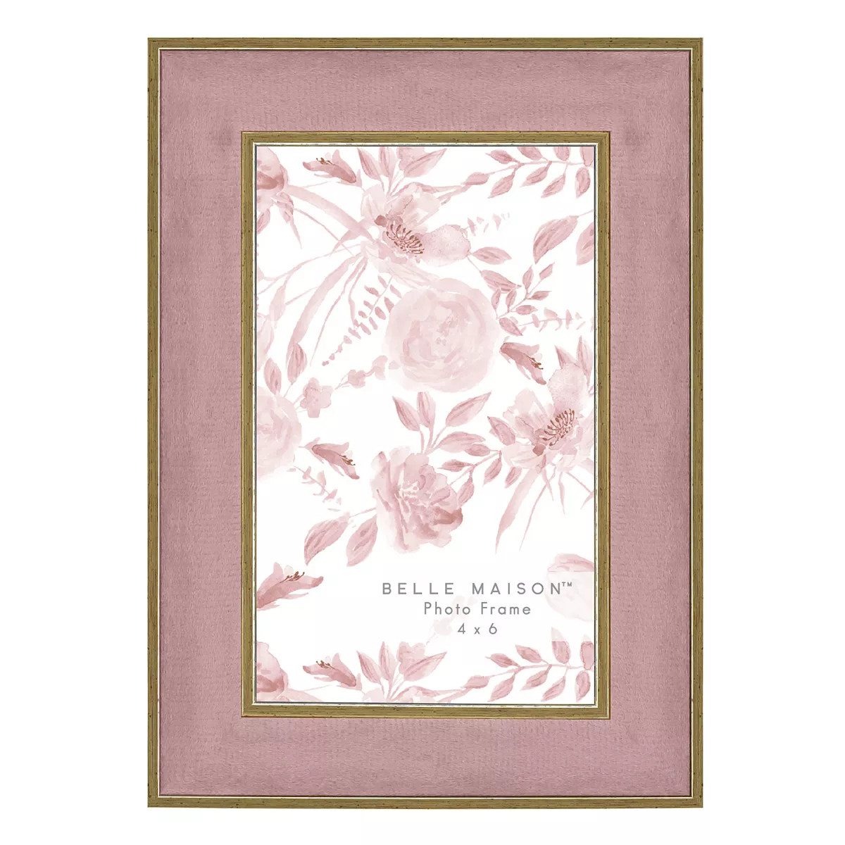 Belle Maison 4" x 6" Pink Velvet Tabletop Frame | Kohl's