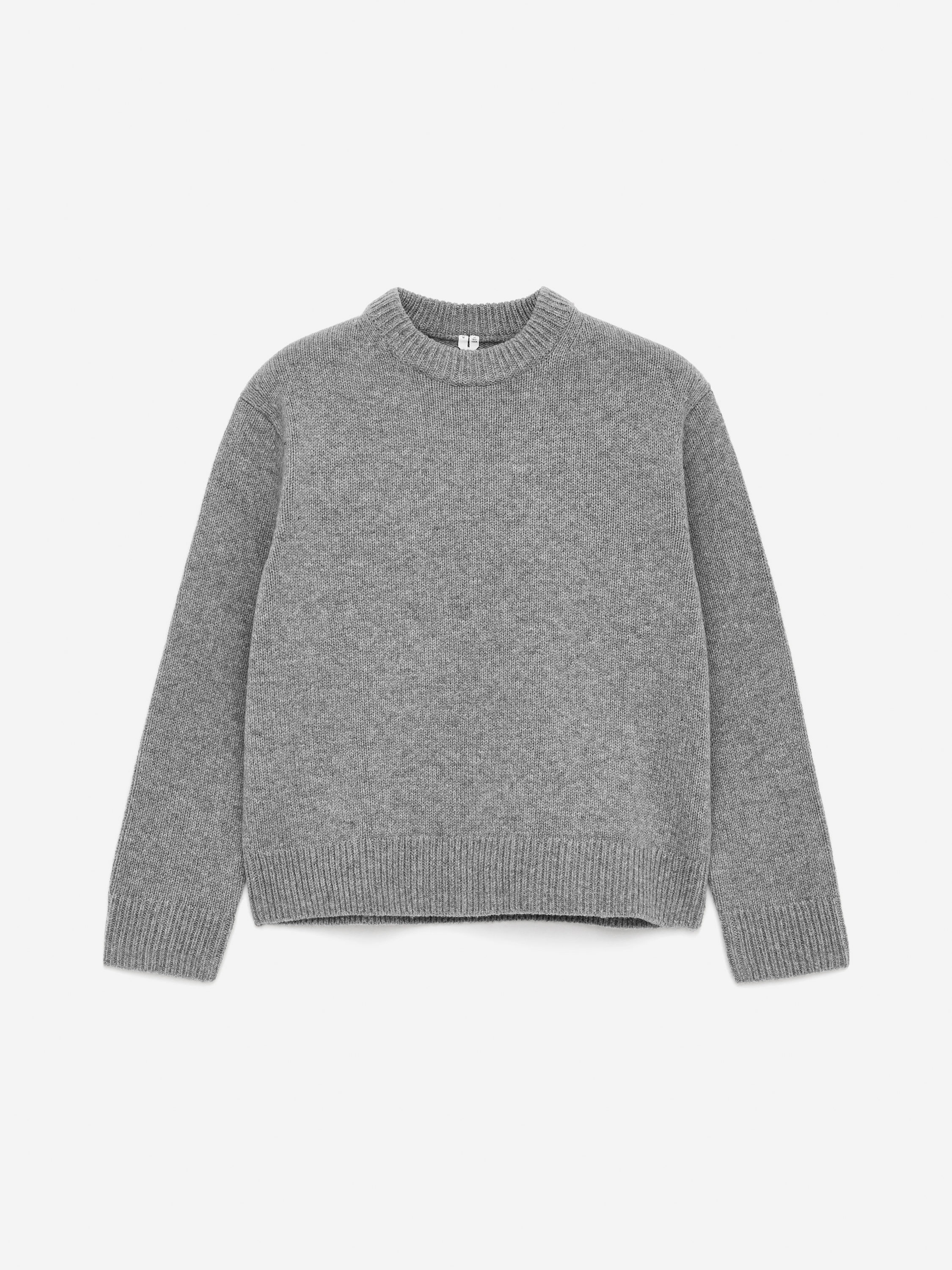 Heavy Knit Wool Jumper – Light Grey Melange – Men – ARKET GB | Arket UK