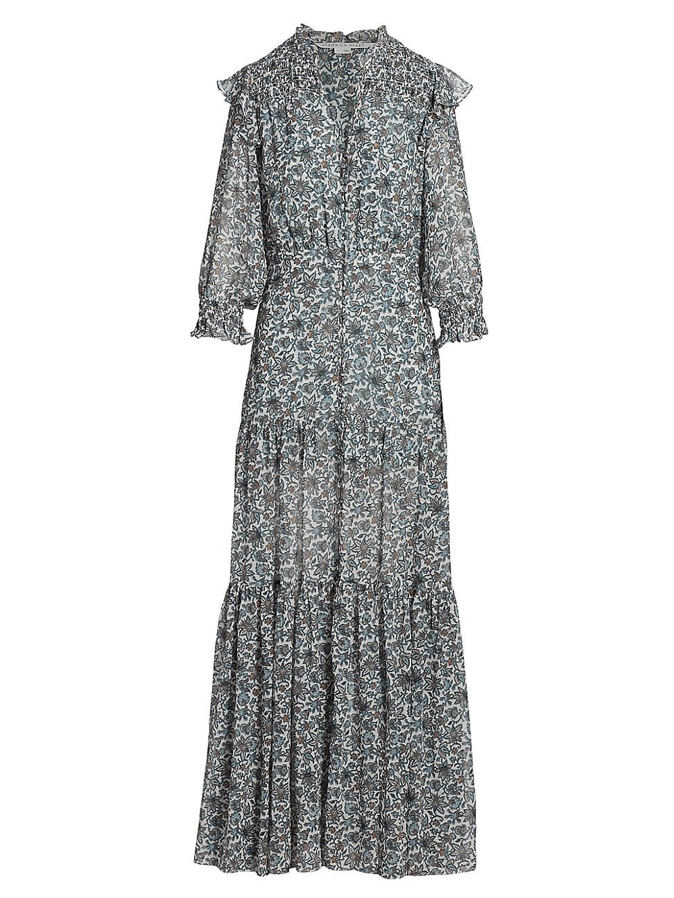 Nitza Silk Paisley Maxi Dress | Saks Fifth Avenue