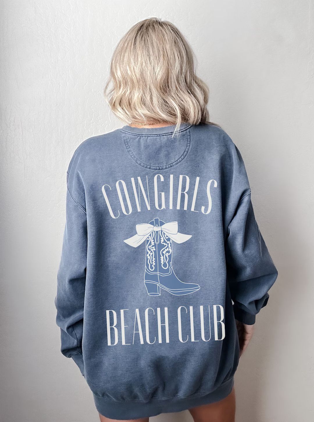 Coastal Cowgirl Beachy Sweatshirt Comfort Colors Coastal Granddaughter Coastal Grandma Coconut Gi... | Etsy (US)