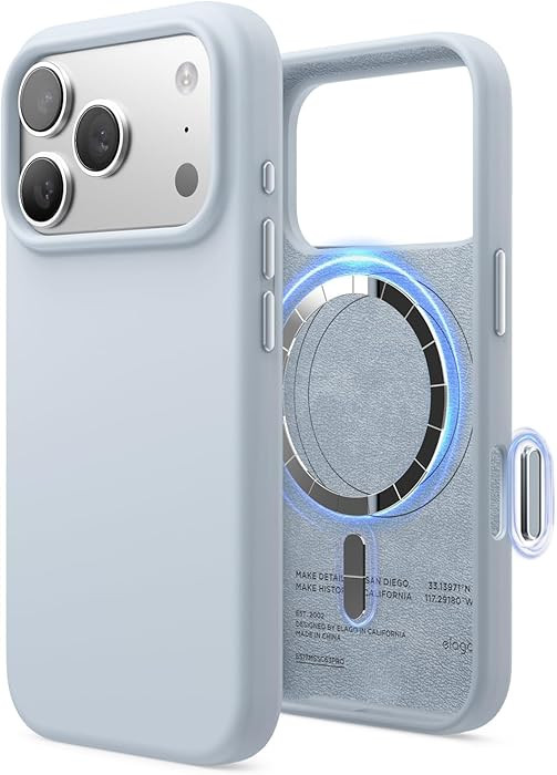 elago for iPhone 17 Pro Case, Premium Magnetic Silicone Case, Compatible with MagSafe, Liquid Sil... | Amazon (US)
