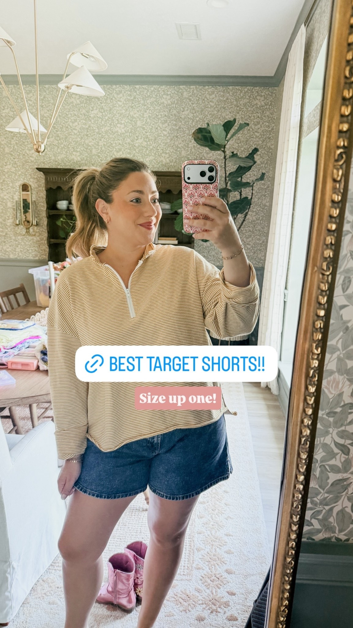 Best shorts! Size up one!

#LTKSeasonal #LTKMidsize #LTKootd