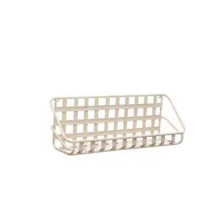 21" White Metal Wire Spring Wall Shelf by Ashland® | Michaels | Michaels Stores