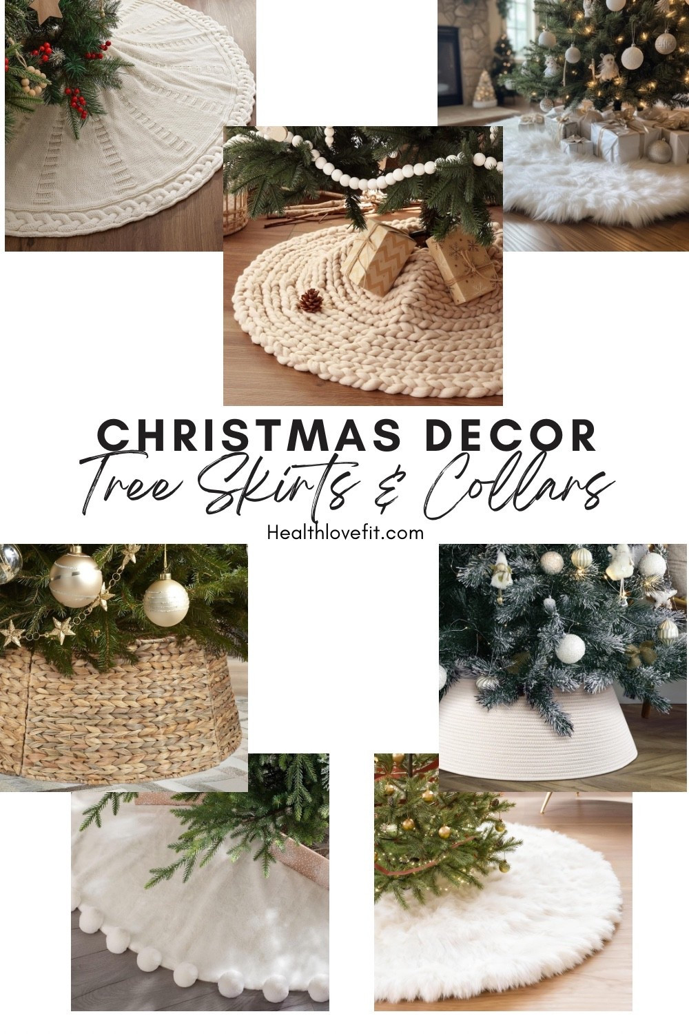 Trendy Christmas tree skirts and collars!! I love the chunky knits, and the rattan collars. I actually prefer the fabric knit, faux fur ones because they take up less space easier to put away. Most of the ones I picked are under $50! I’ve also included more that aren’t pictured on the collage!

Tags: Christmas decor, Christmas tree skirt, Christmas tree collar, knit Christmas tree skirt, faux fur Christmas tree skirtt

#LTKSeasonal #LTKHome #LTKHoliday