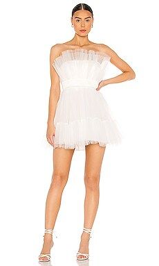 Katie May Ellee Mini Dress in Ivory from Revolve.com | Revolve Clothing (Global)