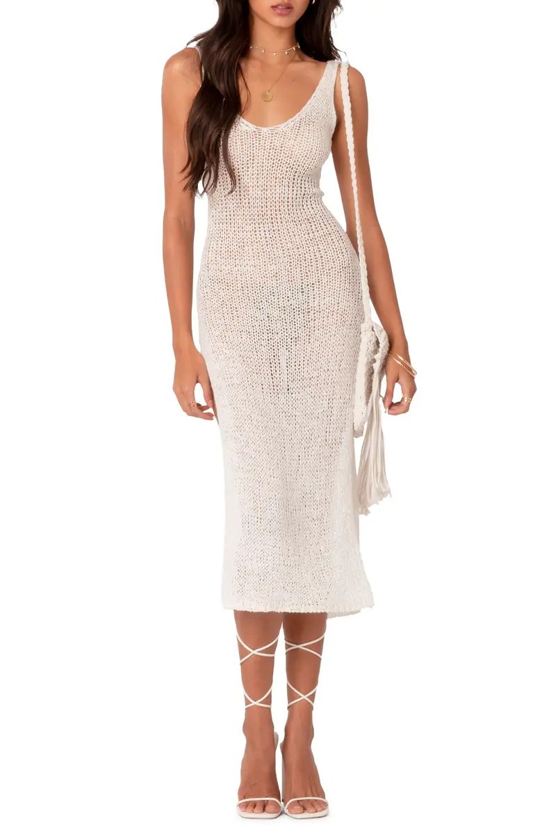 Nevea Open Back Knit Cover-Up Midi Dress | Nordstrom