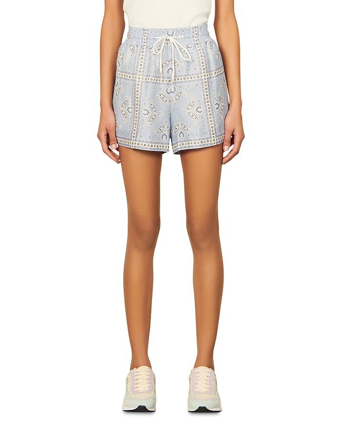Sandro Judy Paisley Print Drawstring Shorts Back to Results -  Women - Bloomingdale's | Bloomingdale's (US)