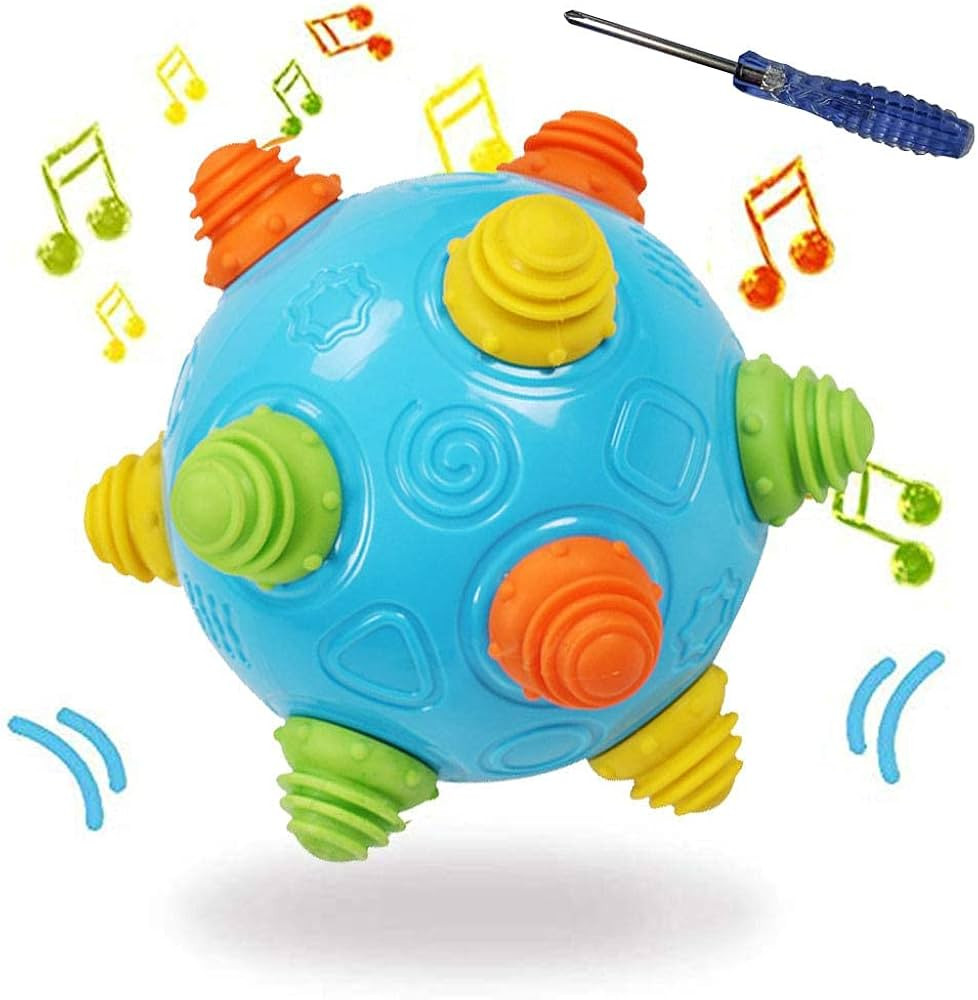 Toddlers Baby Music Shake Dancing Ball Toy, Move and Crawl Ball Toys for Kids,Bouncing Sensory Le... | Amazon (US)
