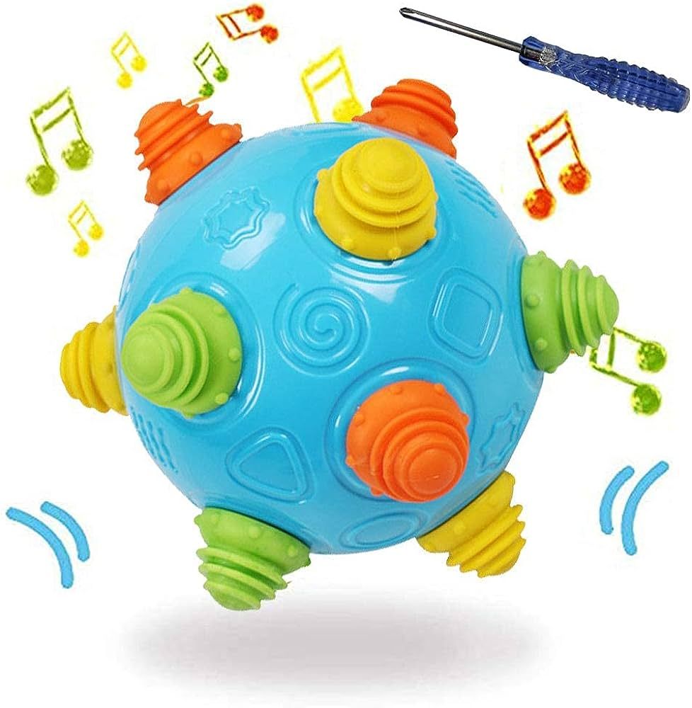 Toddlers Baby Music Shake Dancing Ball Toy, Move and Crawl Ball Toys for Kids,Bouncing Sensory Learn | Amazon (US)