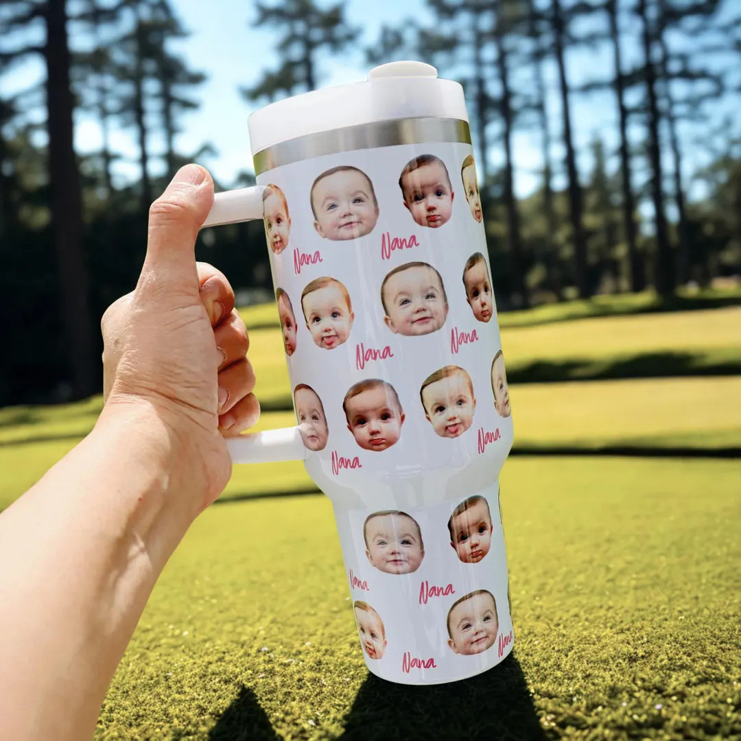 Personalized Photo Tumbler for Mom: Custom Face Travel Mug - Etsy | Etsy (US)