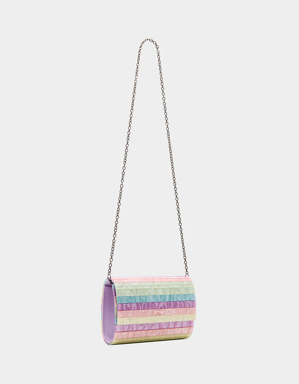 STRIP STRIP HOORAY CLUTCH PASTEL | Women's Crossbody Clutch Handbag | Betsey Johnson