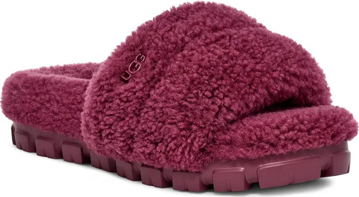 UGG® Cozetta Curly Genuine Shearling Slide Slipper (Women) | Nordstrom | Nordstrom