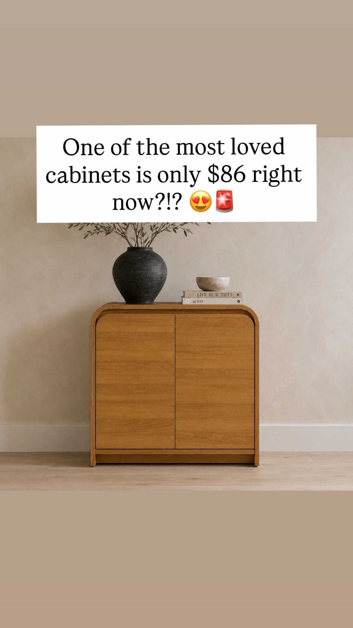 One of the most loved cabinets is only $86 right now?!? 😍🚨