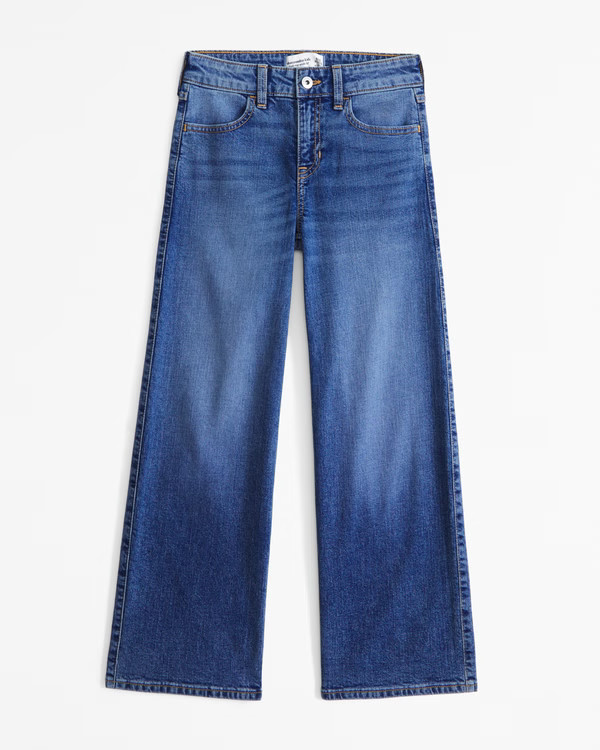 high rise wide leg jeans | Abercrombie & Fitch (US)