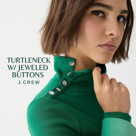 Huge J.crew Sale 😍 Perfect for the holidays - turtleneck with jeweled buttons - 30% off with code FRIENDS or sign in & use code FAMILY for 40% off your purchase

#LTKstyletip #LTKsalealert #LTKHoliday