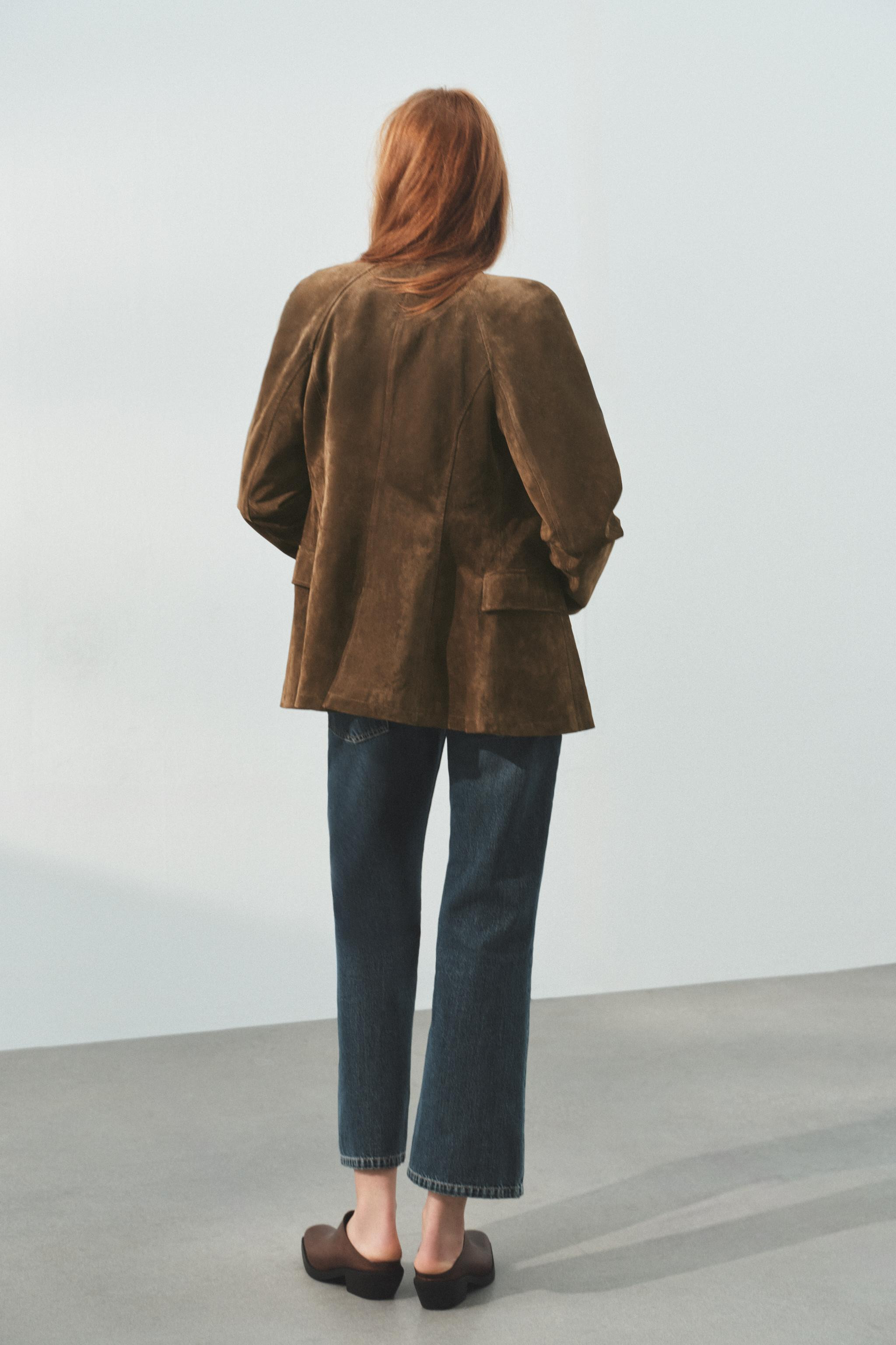 FITTED 100% LEATHER SUEDE JACKET | Zara UK