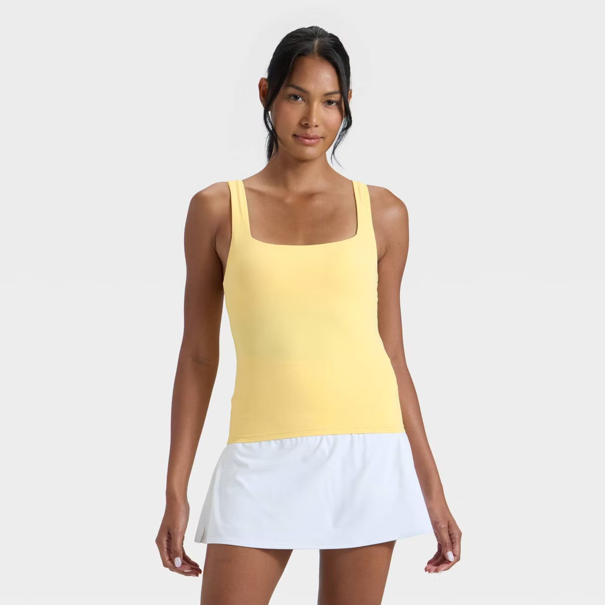 Women's Everyday Soft Square Neck Support Tank Top - All In Motion™ | Target