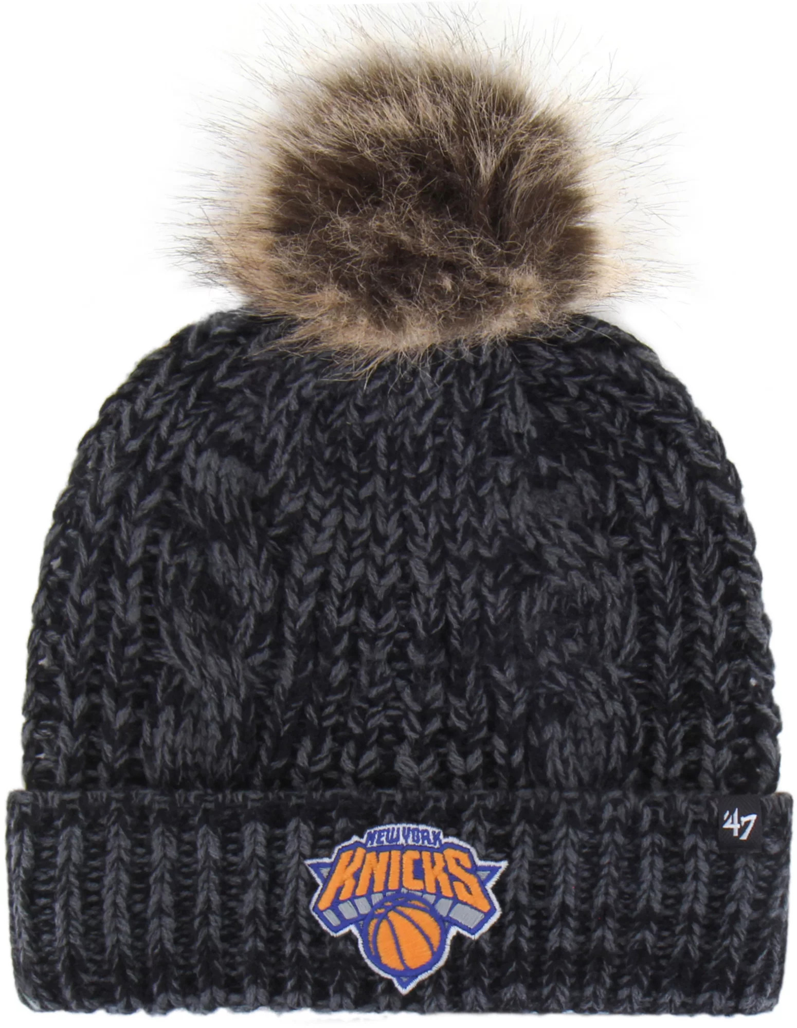 '47 Women's New York Knicks Black Meeko Cuffed Knit Beanie | DICK'S Sporting Goods