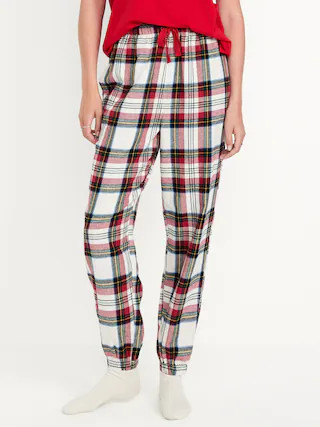 High-Waisted Flannel Pajama Joggers for Women | Old Navy (US)