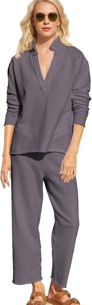 Women Tracksuits 2 Piece Set Carmel Travel Set Patrick Pullover Sweatshirt Catherine Sweatpants C... | Amazon (US)