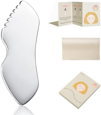 Stainless Steel Gua Sha Facial Tools Metal Detail Gua Sha Stone Body Lymphatic Drainage Massager ... | Amazon (US)