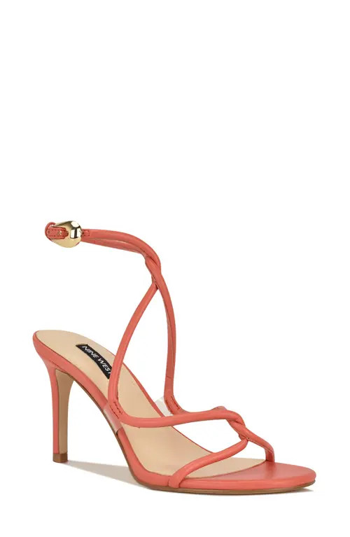 Nine West Emerila Ankle Strap Sandal in Orange at Nordstrom, Size 9 | Nordstrom