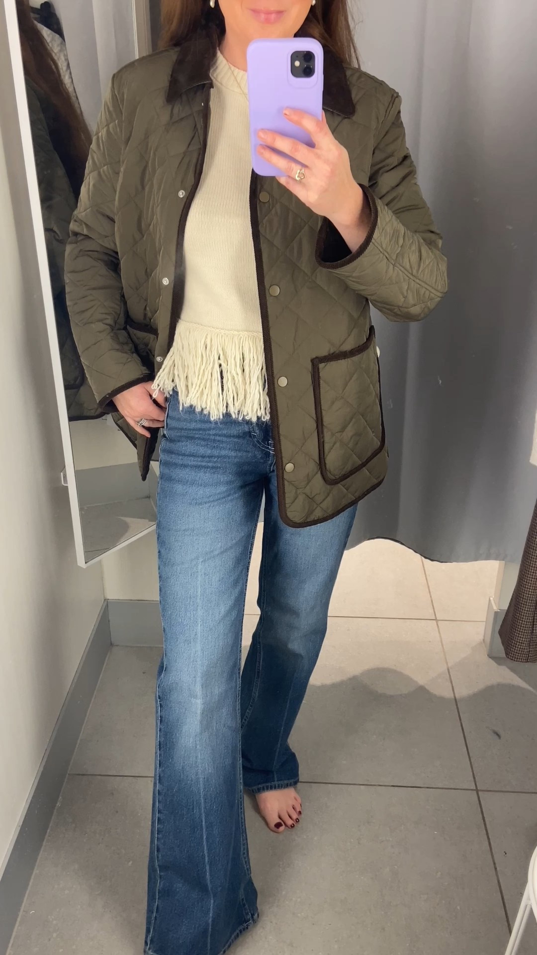 Sharing with you another way to style the Khaki H&M Quilted Jacket, a wonderful Autumn Staple 🍂🤎🐎  quilted jacket H&M, quilted jackets, flare jeans, flare jeans outfits, autumn jacket #LTKAutumn autumn outfits, jeans 

#LTKSeasonal #LTKFindsUnder50 #LTKOver40